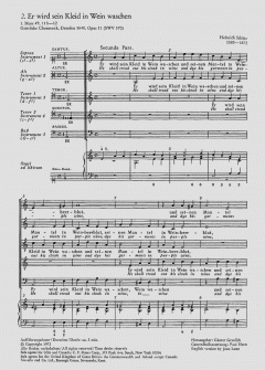 Er wird sein Kleid in Wein waschen SWV370 (Heinrich Schütz) 