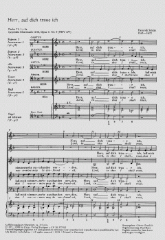 Herr, auf dich traue ich SWV377 (Heinrich Schütz) 