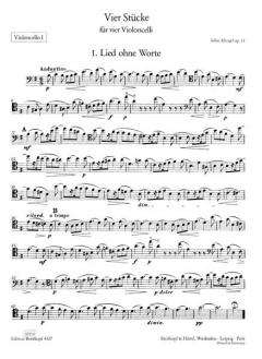 4 Stücke op. 33 von Julius Klengel 