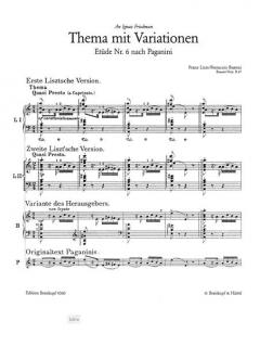 6 Etüden nach Paganini Nr. 6 von Franz Liszt 