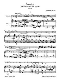 Sonatine c-moll op. 48/1 von Julius Klengel 