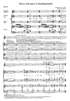 Missa Adventis et Quadragesima (Alan Wilson) 
