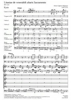 Litaniae de venerabili altaris Sacramento (Anton Cajetan Adlgasser) 