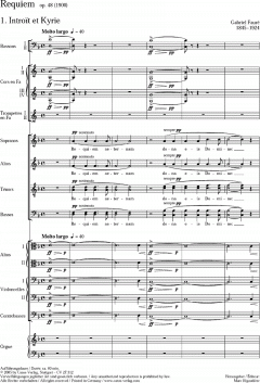 Requiem Op. 48 von Gabriel Fauré 
