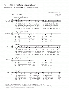 O Heiland reiss die Himmel auf BoWV35 (Helmut Bornefeld) 