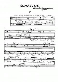 Sonatine BoWV147 von Helmut Bornefeld 