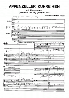 Appenzeller Kuhreihen BoWV168 (Helmut Bornefeld) 