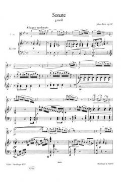 Sonate g-moll op. 42 von Johannes Rietz 