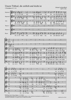 Unsere Trübsal, die zeitlich und leicht ist (Johann Ludwig Bach) 