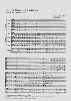 Herr, du lässest mich erfahren (Johann Michael Bach) 