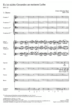 Es ist nichts Gesundes an meinem Leibe von Johann Sebastian Bach (Download) 