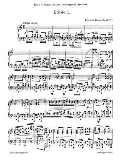 6 Etüden op. 16 von Ferruccio Busoni 