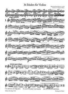 36 Etüden op. 20 Heft 1 von Heinrich Ernst Kayser 