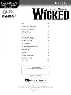 Wicked (A New Musical) von Stephen L. Schwartz 