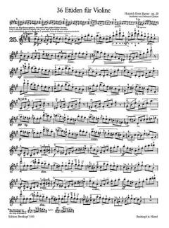 36 Etüden op. 20 Heft 3 von Heinrich Ernst Kayser 