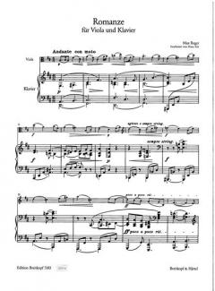 Romanze G-dur von Max Reger 