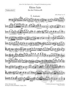 Kleine Suite für drei Violoncelli op. 59 von Julius Klengel im Alle Noten Shop kaufen