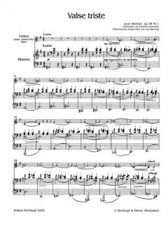 Valse triste von Jean Sibelius 