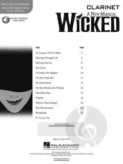Wicked - A New Musical von Stephen L. Schwartz 