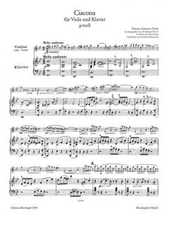 Chaconne g-moll von Tommaso Vitali 