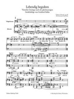 Lebendig begraben op. 40 (Othmar Schoeck) 