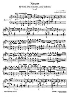 Flötenkonzert h-moll von Johann Adolf Hasse im Alle Noten Shop kaufen