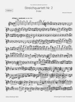 Streichquartett Nr. 2 D-Dur von Alexander Borodin im Alle Noten Shop kaufen - EB5665
