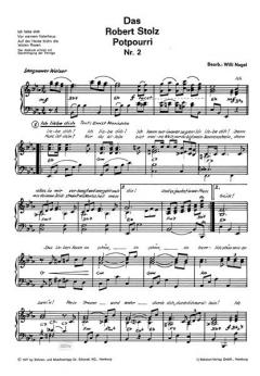 Potpourri für Singstimme und Klavier von Robert Stolz 