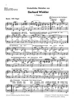 Potpourri für Singstimme und Klavier von Gerhard Winkler 