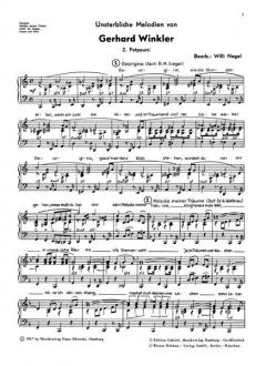 Potpourri für Singstimme und Klavier von Gerhard Winkler 