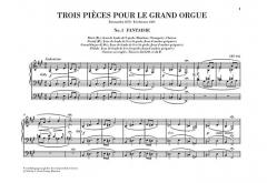 Trois Pièces pour le Grand Orgue von Cesar Franck 