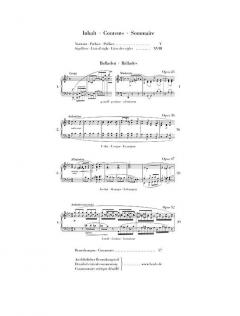 Balladen von Frédéric Chopin 