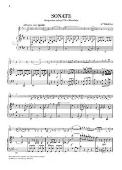 Werke für Klavier und Violine von Wolfgang Amadeus Mozart im Alle Noten Shop kaufen