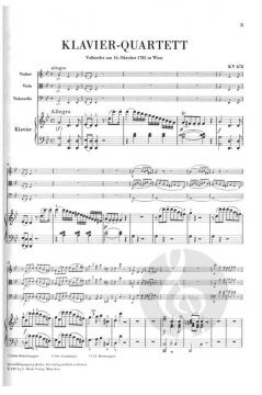 Klavierquartette KV 478 und 493 (W.A. Mozart) 