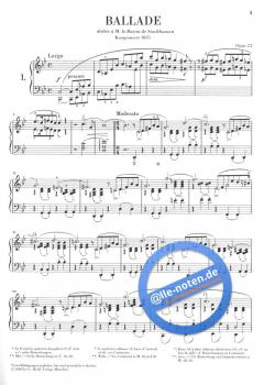 Balladen von Frédéric Chopin 