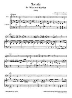 Sonate B-dur von Ludwig van Beethoven 