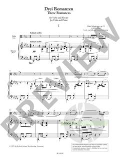 3 Romanzen op. 22 von Clara Schumann 