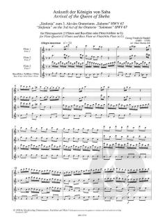 Ankunft der Königin von Saba HWV 67 von Georg Friedrich Händel 