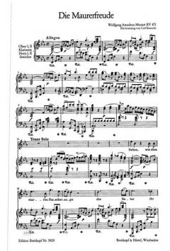 Die Maurerfreude Es-Dur KV 471 (W.A. Mozart) 