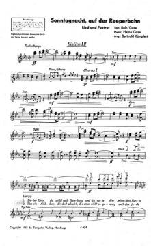 Sonntagnacht auf der Reeperbahn von Heino Gaze 