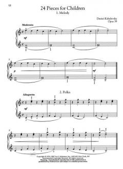 24 kleine Stücke von Dmitrij B. Kabalevski für Klavier im Alle Noten Shop kaufen - SI6924