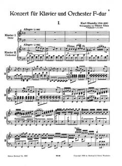 Klavierkonzert F-Dur von Anton Stamitz im Alle Noten Shop kaufen
