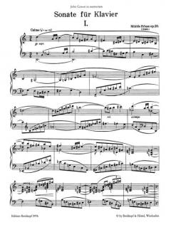 Sonate op. 20 von Miklos Rozsa 
