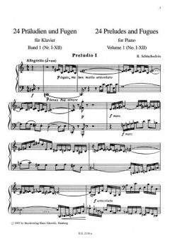 24 Präludien und Fugen Band 1 von Rodion Konstantinowitsch Schtschedrin 