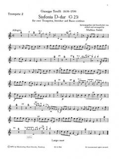 2 Konzerte D-dur (Giuseppe Torelli) 