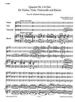 Klavierquartett Nr. 2 A-dur op. 26 (Johannes Brahms) 