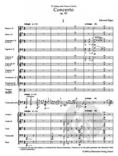 Konzert für Violoncello und Orchester von Edward Elgar im Alle Noten Shop kaufen