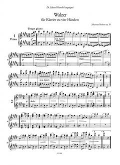 16 Walzer op. 39 von Johannes Brahms 