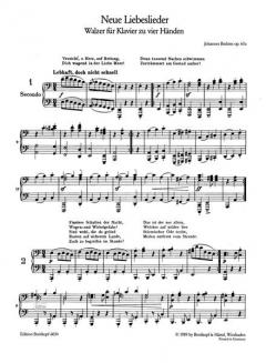Neue Liebeslieder op. 65a von Johannes Brahms 