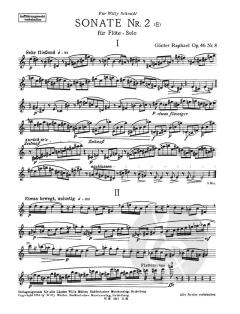 Zwei Solosonaten von Günter Raphael 